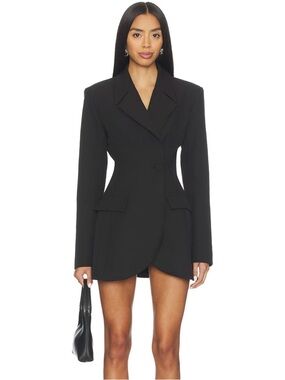 REVOLVE SUPERDOWN VESPER MINI BLAZER DRESS IN BLACK